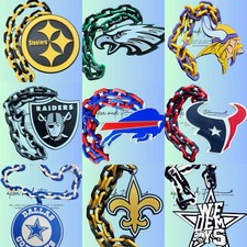 New NFL Fan Chain Necklace PICK YOUR TEAM AND CHAIN COLOR BUY MORE AND SAVE