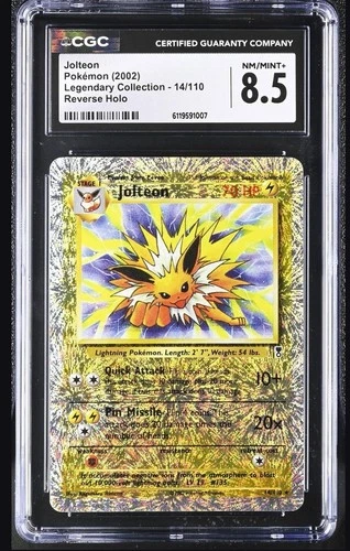 2002 Legendary Collection #14/110 Jolteon - Reverse Holo (CGC 8.5 NM-MT+)
