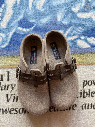 Haflinger Haley Clogs Women’s EU 39 US 8/8.5 Wool Slip On Mule Shoes TRIED ON 1x
