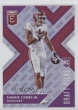 2018 Elite Draft Picks Status Purple Die-Cut Variation 59/99 Simmie Cobbs Jr 0f6