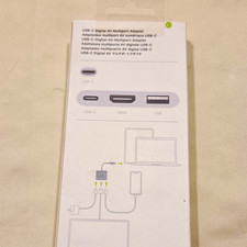 Apple USB-C Digital AV Multiport Adapter HDMI USB-A USB-C White MUFG2AM/A
