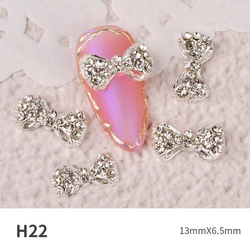 Bowknots Bow Nail Rhinestones Crystal Nail Jewelry DIY Nail Art Decorations - Picture 34 of 36