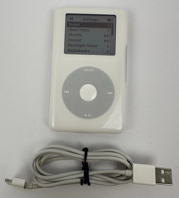 Apple iPod 20GB M9282J A1059 第四世代 Apple iPod 4th Gen 20GB A1059 M9282LL Click Wheel MP3 Player Retro