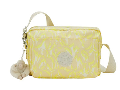 KIPLING   Sun Yellow Abanu Palm Crossbody Bag UVP 93£