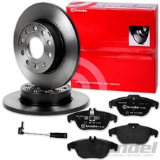 brembo BREMSSCHEIBEN 278mm + BELÄGE HINTEN für MERCEDES C-KLASSE W204 S204 C204