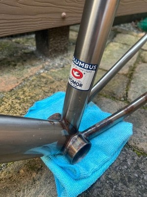 BB17 Transfer Freme Set Bike Frame Used Rust Dent Size L | eBay