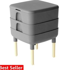 The Essential Living Composter, 2-Tray Worm Vermicomposter Bin HF-LC4000v2-GR...