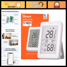 Indoor Smart Zigbee Temperature Humidity Sensor, LCD Display, App Monitoring,