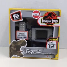 Tiny TV Classics Jurassic Park Miniature Working TV with Remote Collectible