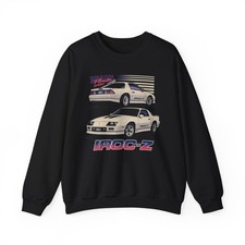 IROC-Z Miami Speed Sweatshirt   80s Camaro Retro Car Graphic Apparel