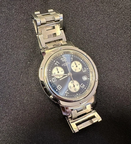 Hermès Chronographe Clipper Modèle Homme Numéro De Modèle CL1.910 Révisé