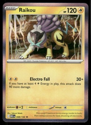 Raikou - Holo - Rare - 048/132 - NM