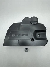 NEW OEM Husqvarna 450 Rancher Chainsaw Chain Brake & Clutch Cover W/ Nut