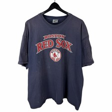 Vintage 2000s Dynasty Boston Red Sox Faded MLB Sport Blue Shirt Size 2XL