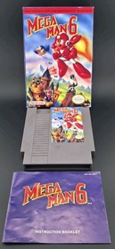Mega Man 6 (Nintendo NES, 1994) Complete Box Manual Authentic *TESTED*