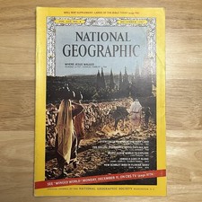 Vintage National Geographic December 1967 Jesus Bible Lands Mars Jamaica Ibis