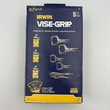 Irwin Vise-Grip 5 pc Locking Pliers Clamp Set 11R 10R 6R T-shirt New Open Box