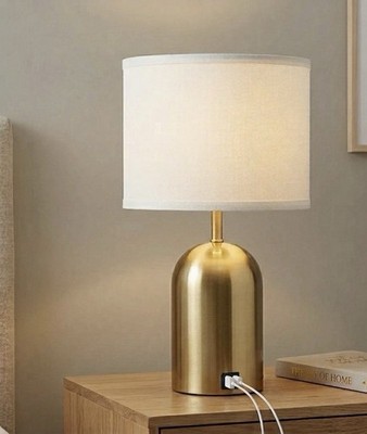 Gold Touch Tischlampe USB Ladeanschluss LED Nachttischlampe Modern