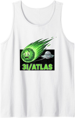 #ad Funny 3I Atlas Comet UFO Cosmic Mystery Tank Top $34.99