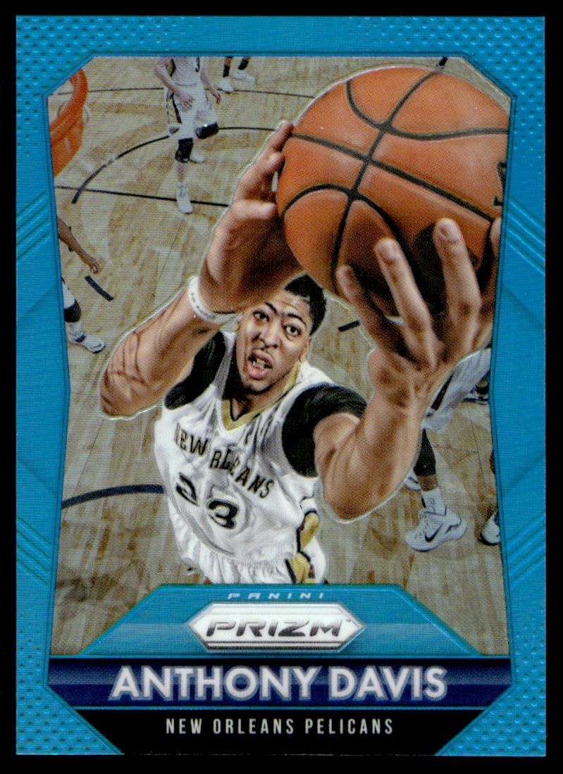 2015-16 Panini Prizm LIGHT BLUE Anthony Davis /199 Pelicans #55 A1