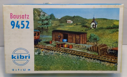 Kit de plástico para construcción de cobertizo de almacenamiento a escala HO Kibri 9452 | Condition: New