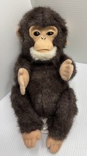 Hasbro Fur Real Furreal Cuddle Chimp Chimpanzee Plush Newborn Monkey 2009 Works