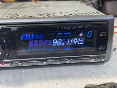 Alpine CDA-9851 CD Player In Dash Receiver With Remote Tested