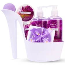 Spa Gift Set 8Pcs Lavender Scent Bath Body SelfCare  Women Birthday Relax Luxury