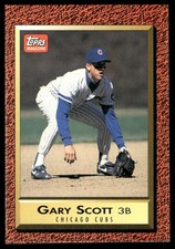 Gary Scott 1991 Topps Magazine Chicago Cubs #TM54 Near Mint or Better