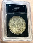 1921 US Morgan Silver Dollar AUTHENTICATED VERY GOOD