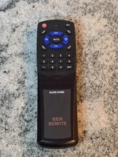 Redi Remote Universal TV Remote Control Black Slide-Down Panel Numeric Keypad