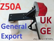 Honda Mini Trail Z50A GE UK Tail Light & Bracket Z50 General Export Monkey Bike.