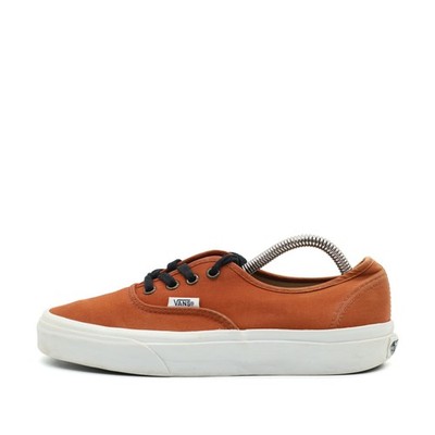 VANS Damen Authentic Schuh Orange Canvas Low-Top Bequem Sneaker EU 38