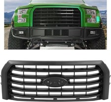 Front Bumper Grille Compatible with 2015-2017 Ford F150 F-150 Truck Replacement