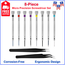 8 Pcs Professional Watch Screwdriver Set Micro Precision Screwdriver 0.6-1.6 mm