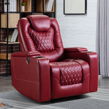 Electric Home Theater Recliner with Cup Holders
