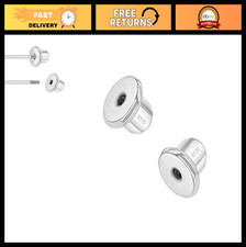 Secure 925 Sterling Silver Earring Backs - Comfortable Screw-On Replacements for