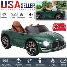 12V Kids Electric Ride On Car Toys Gifts Licensed Bentley Style w/Remote Control