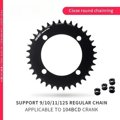  104BCD Round Aero  Chainwheel Mountain Road Bike Narrow Wide Chainring 32-48T 