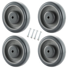 Shopping Cart Wheels Replacement  4 Pack Shopping Cart Caster, 5-inch Diameter