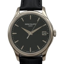 PATEK PHILIPPE Calatrava 5227G-010 Black White Gold Automatic Mens Watch #OK065