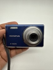 Olympus X-925 Compact Digital Camera 12.0MP 4x Zoom Blue + 8GB/Case - Working