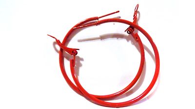 SMALL HOOP EARRINGS 1.5 INCH HOOP SIMPLE THIN HOOP EARRINGS ASSORTED COLORS
