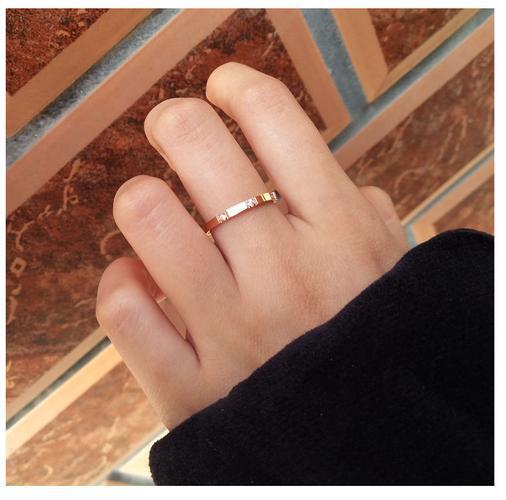 4MM Stainless Steel Gold Plated Men Women Wedding Ring