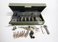 Vintage Mtm Molded Products Co BH-1 Broadhead  Box With Accessories Green