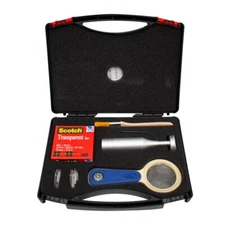 QFH Manual Cross Adhesion Tester Cross-Cut Tester 1MM/2MM/3MM Blade W/ Magnifier