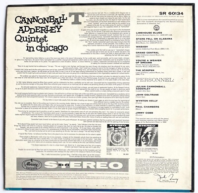 CANNONBALL ADDERLEY QUINTET IN CHICAGO WITH COLTRANE MERCURY