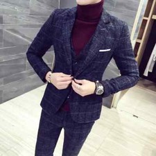 Men's Suit One Button Suit  Waistcoat  Trousers Business Formal 3-piece Set