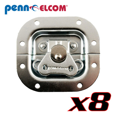 Eight Pack Penn Elcom 3759 Mini Butterfly Latch in Shallow Flat Dish