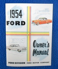 1954 Ford Passenger Car Owner's Manual